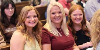 A crowd during honors convocation